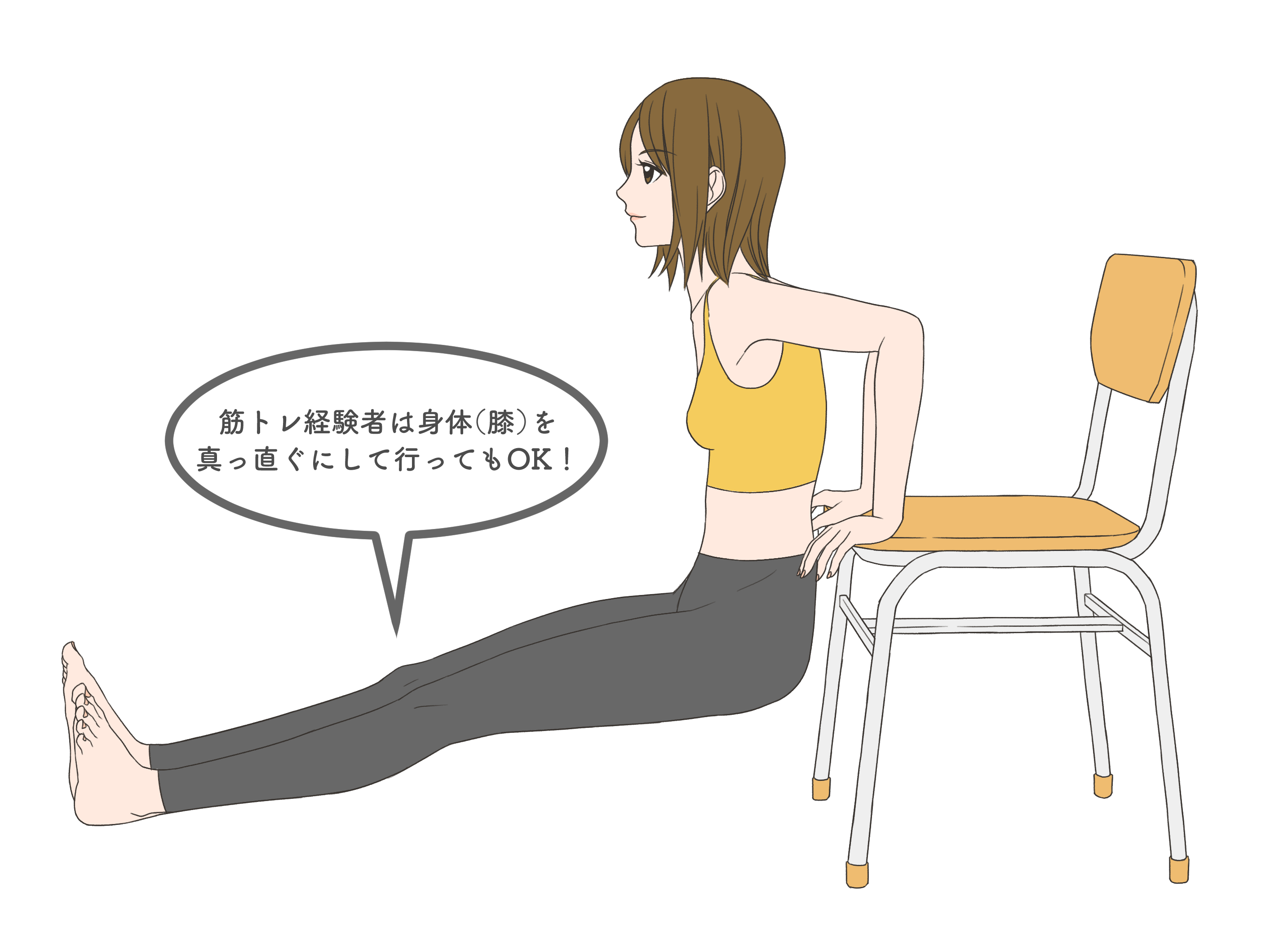 上半身のスクワット ディップスで二の腕サイズダウン Blabo